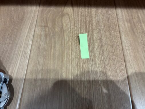 小さなキズ補修後